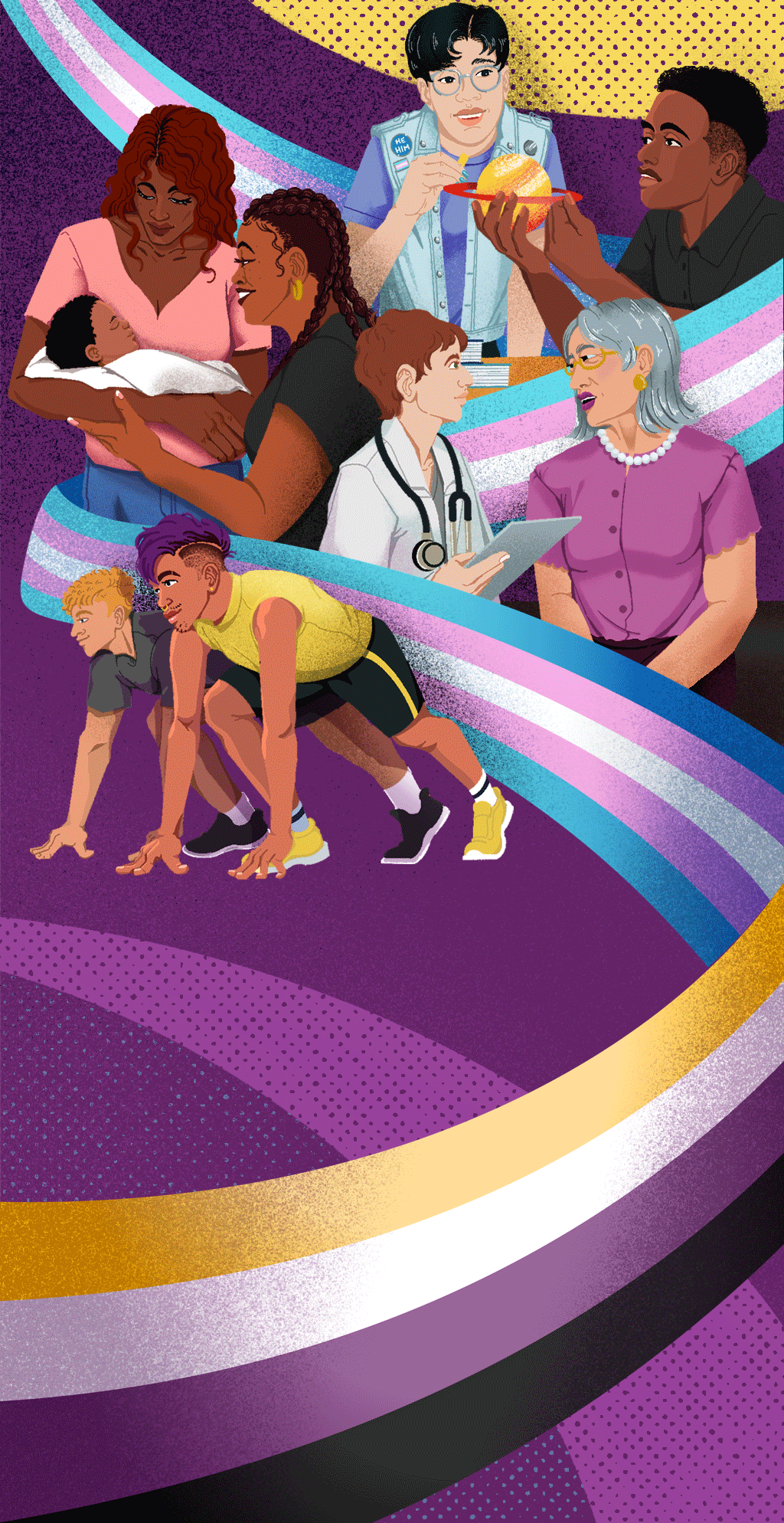 Transgender Health banner, mobile.