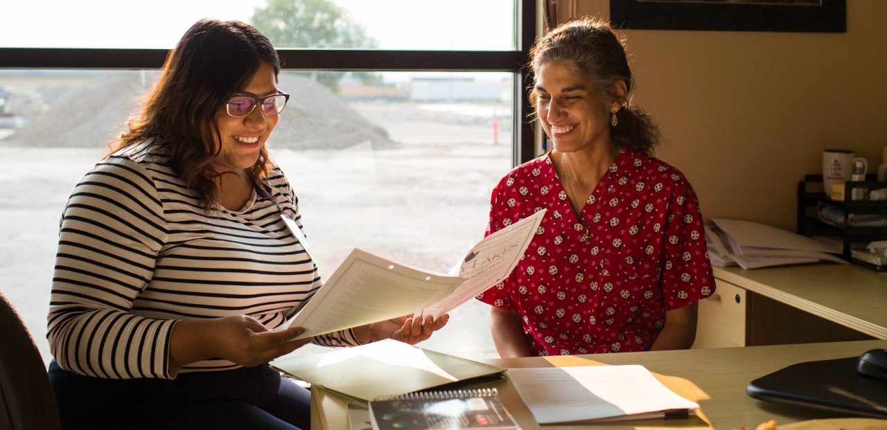 Cristal Neri and Dora Murillo at Sky Lakes Medical Center Outpatient Care in Klamath Falls, Oregon.