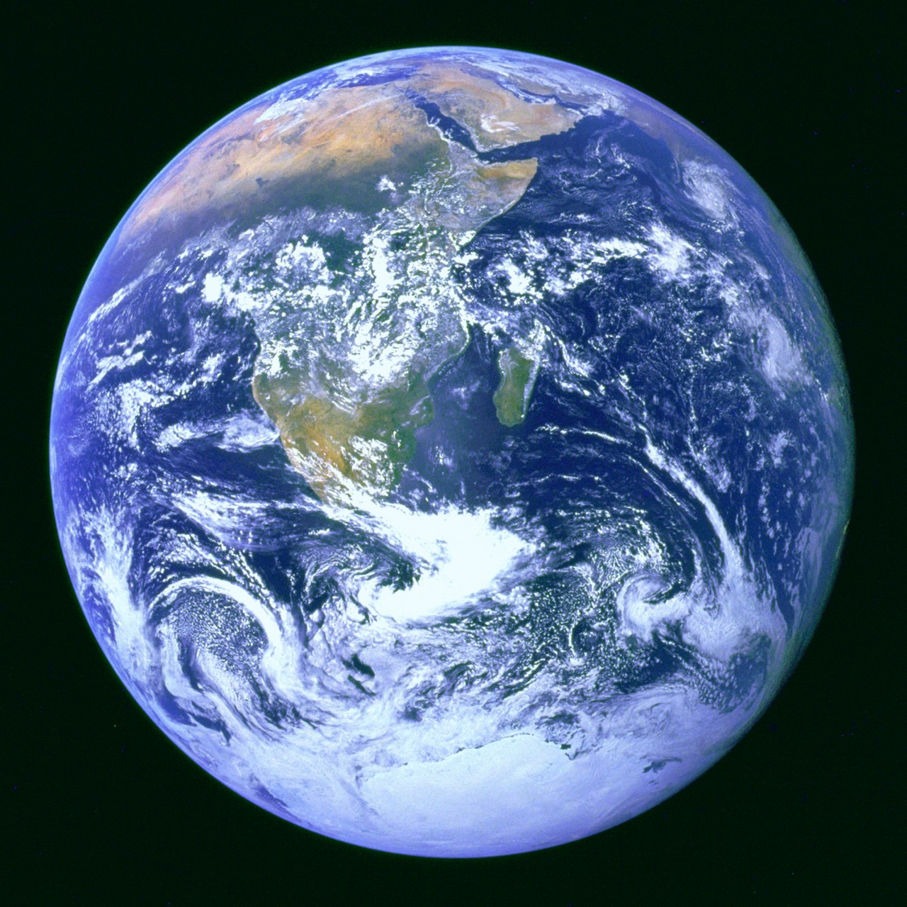 A view of earth from space