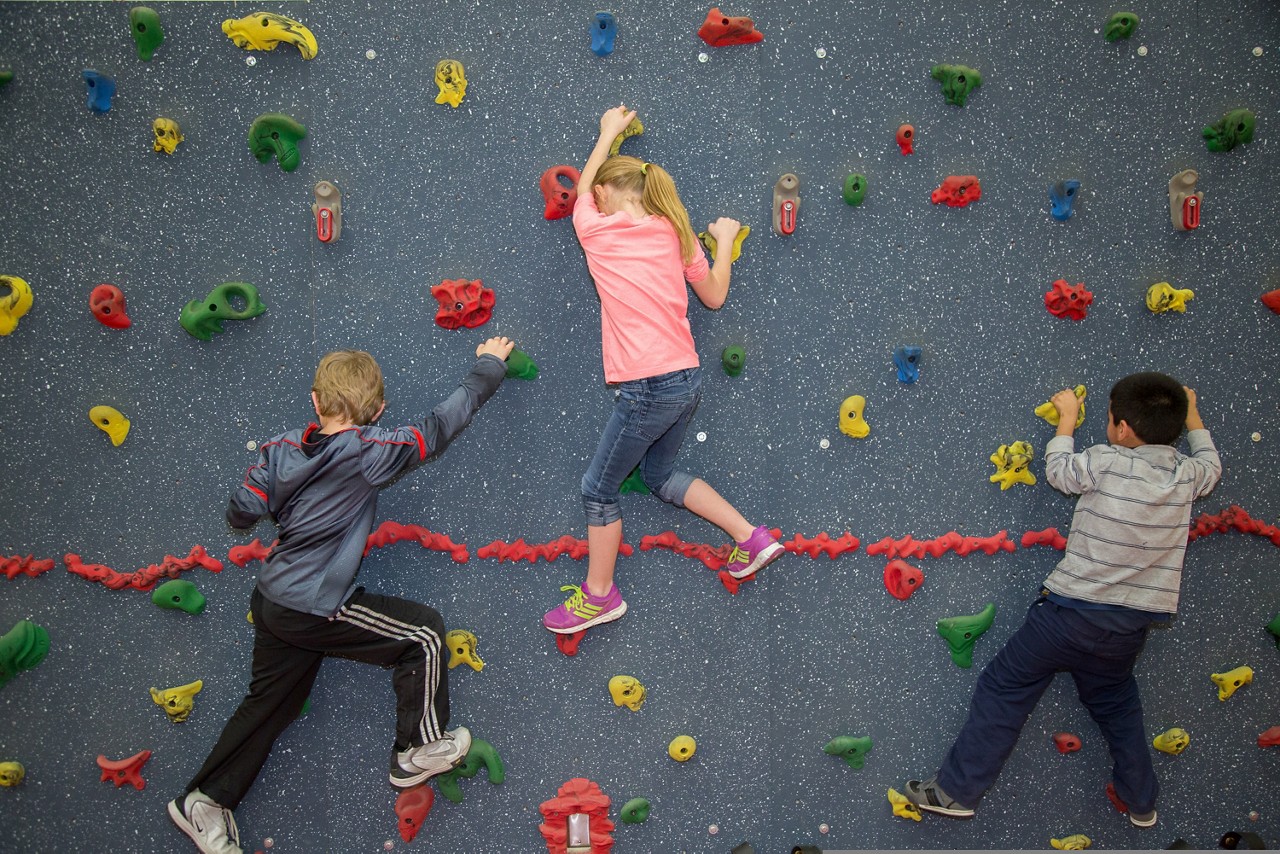 Children exercise during PE class and eat a healthy snacks at Fredstrom Elementary in Lincoln, NE.

Children can also be seen at touring the schools kitchen.