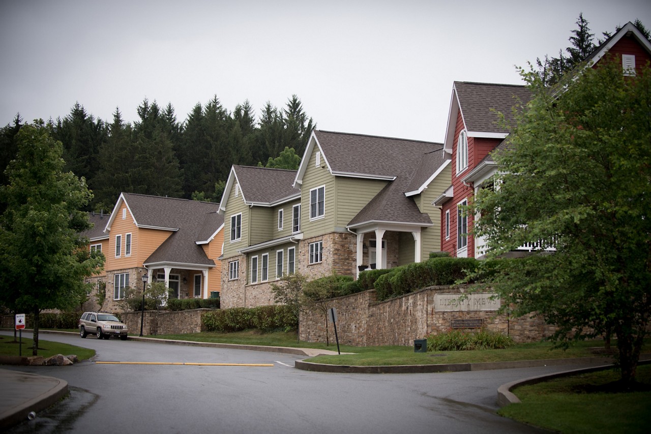 Liberty Mews. Affordable townhomes for families, built in 2014. Intended to be mixed use though that phase of the project hasn't happened yet. Liberty Mews. Affordable townhomes for families, built in 2014. Intended to be mixed use though that phase of the project hasn't happened yet.