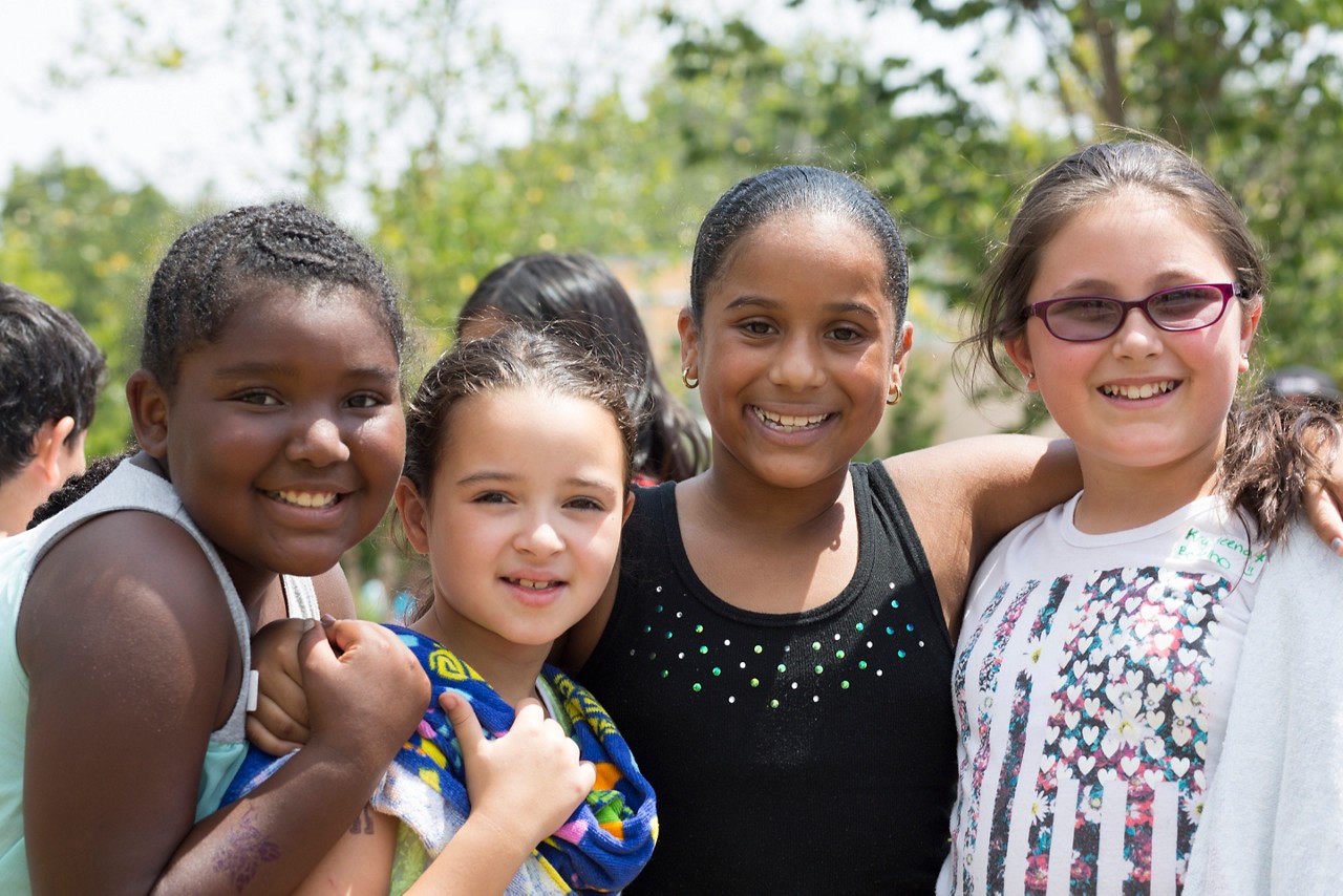 A group of students at the Lighthouse summer program in Bridgeport, Conn.