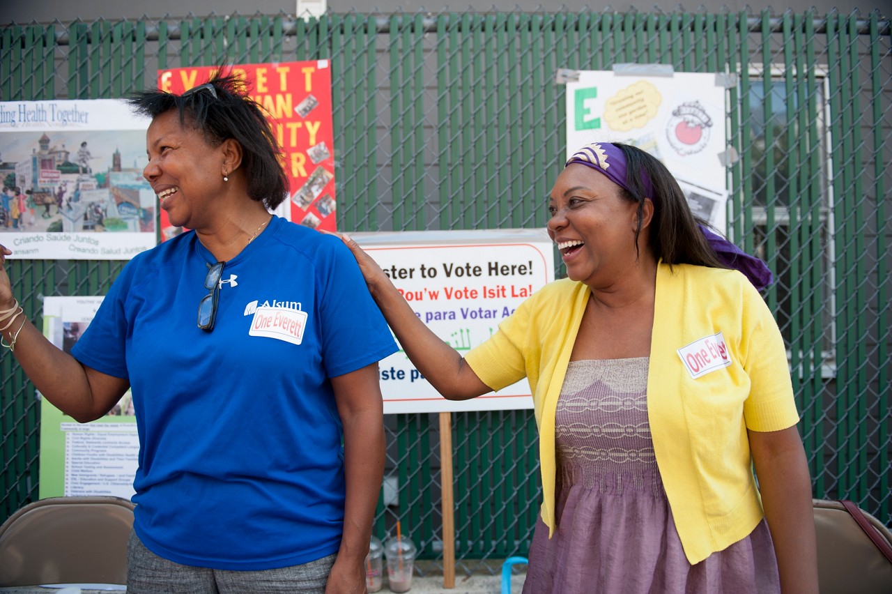 Two Women Smiling