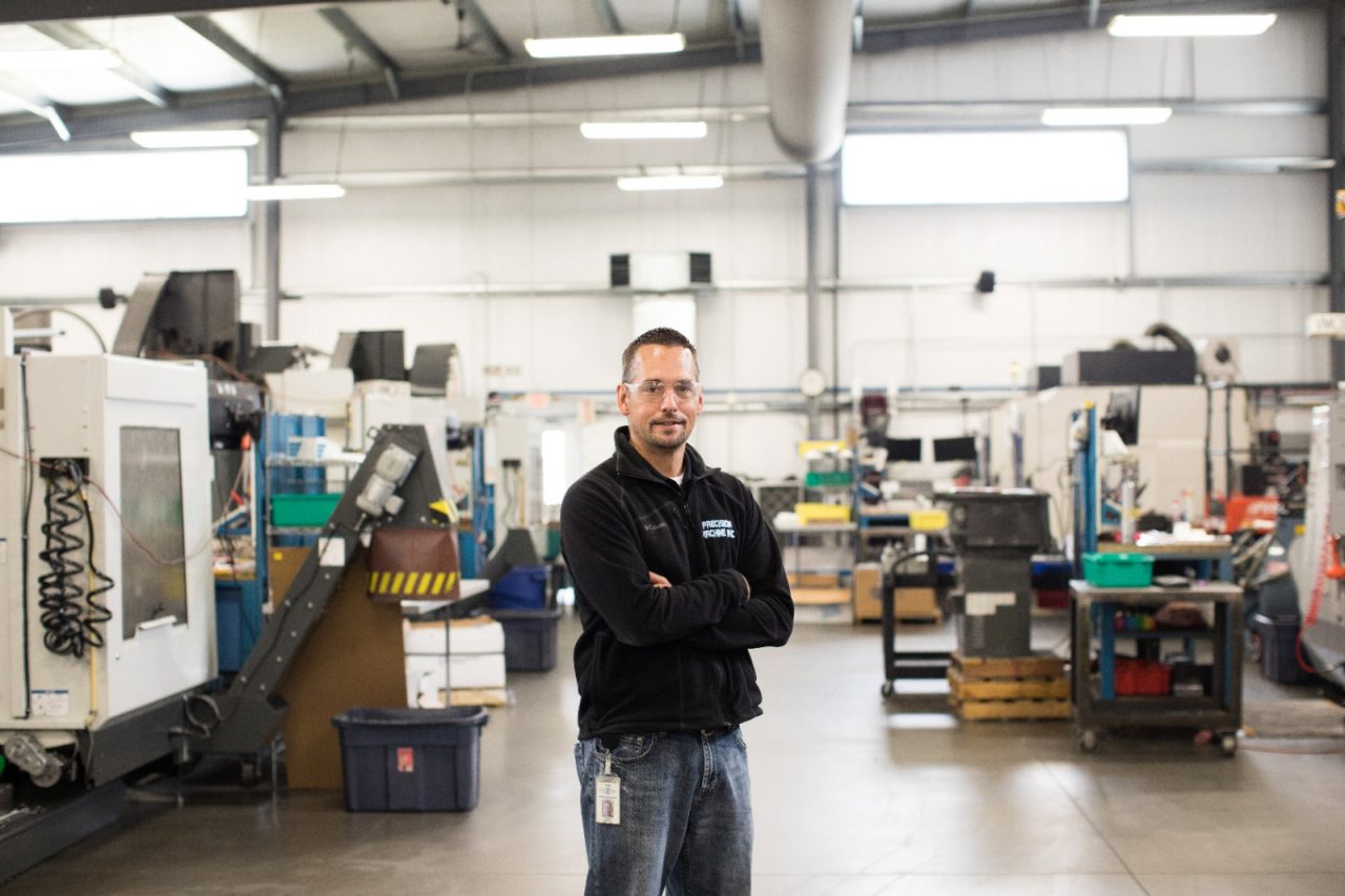 Jamie Spitzer, founder of Precision Machine Inc., has embraced the spirit of Live Algoma.
