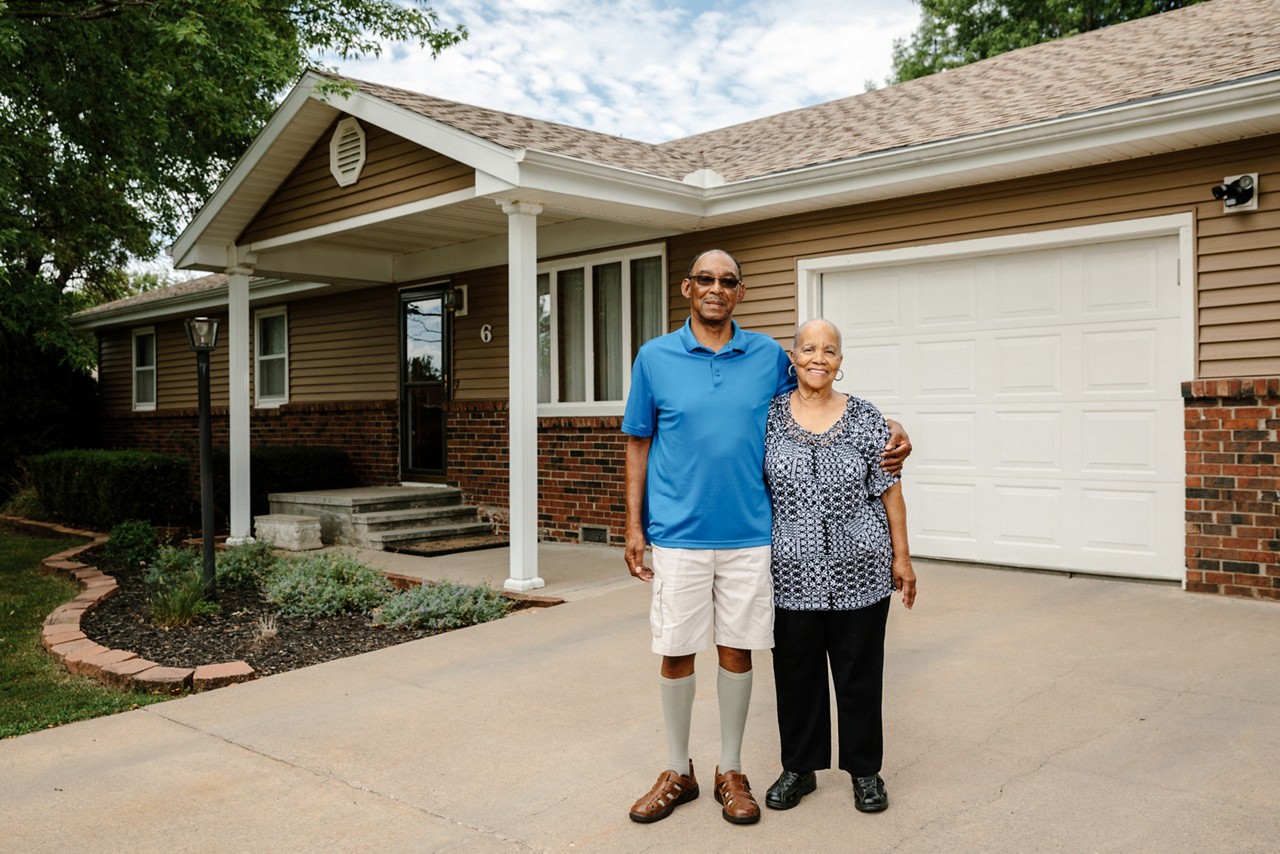 Spencer and Helen Ambler at home in downtown Iola.