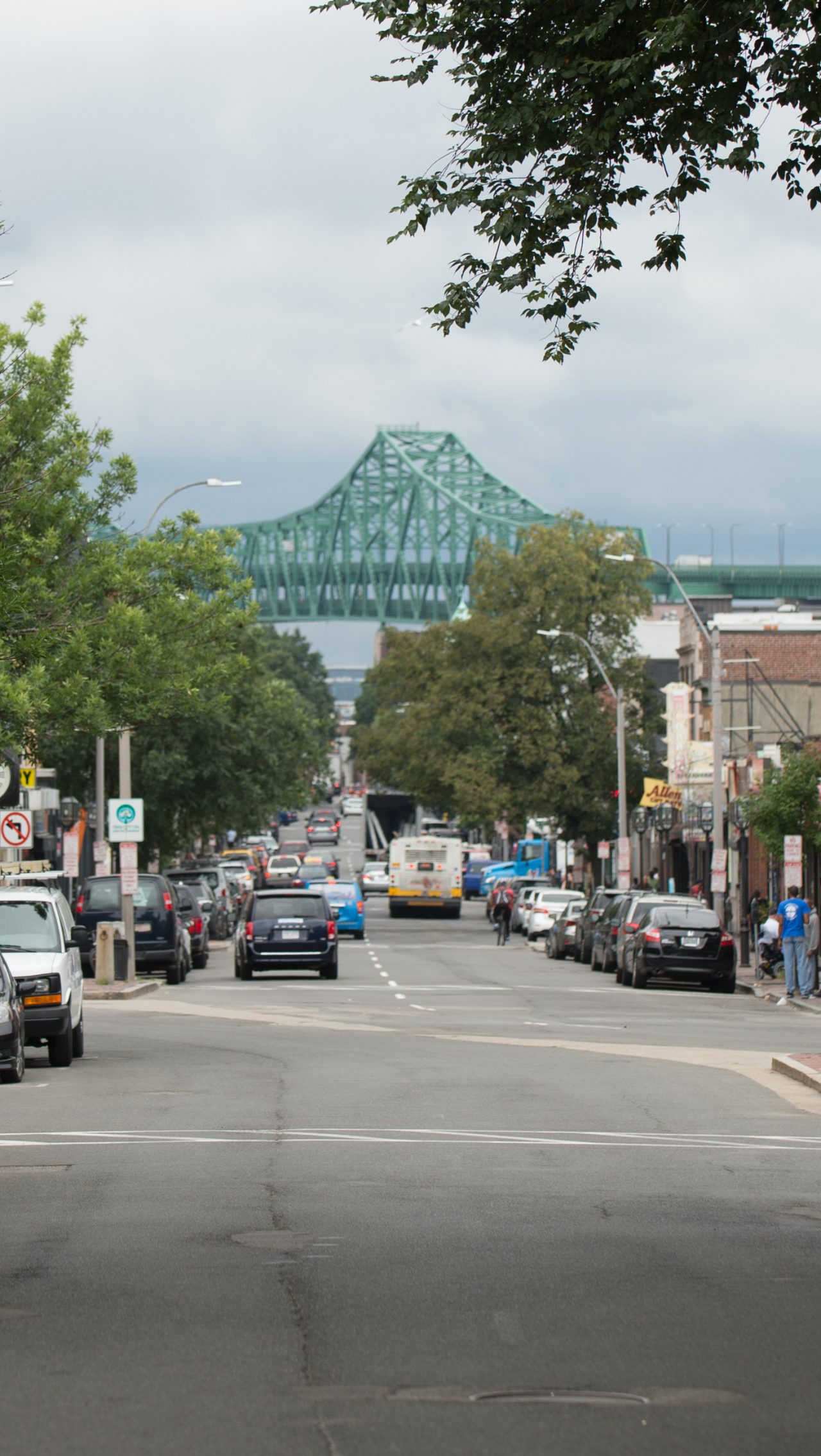 A view of Broadway, the main artery through downtown Chelsea.  (AEM Chelsea, MA story image)