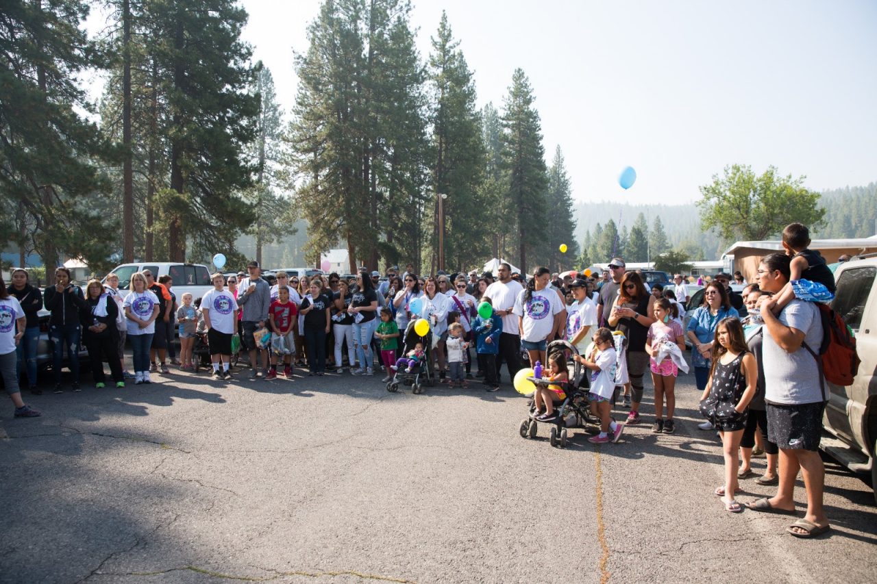 The Klamath Tribes Restoration Fun Run event in Chiloquin, Oregon.  Restoration is an annual celebration of the federal government's recognition of the Klamath Tribes in 1986 after they had been terminated by an act of Congress in 1954.  Health care providers offer wellness checks on site.