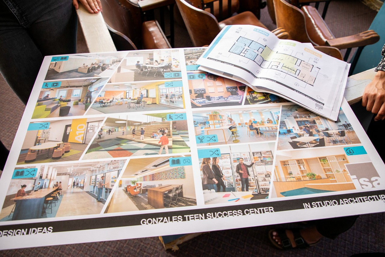 RWJF Culture of Health Prize 2019 - Gonzales, CA. Young community members seen in what is now the Innovation Center (it's currently being rebuilt into a youth center)