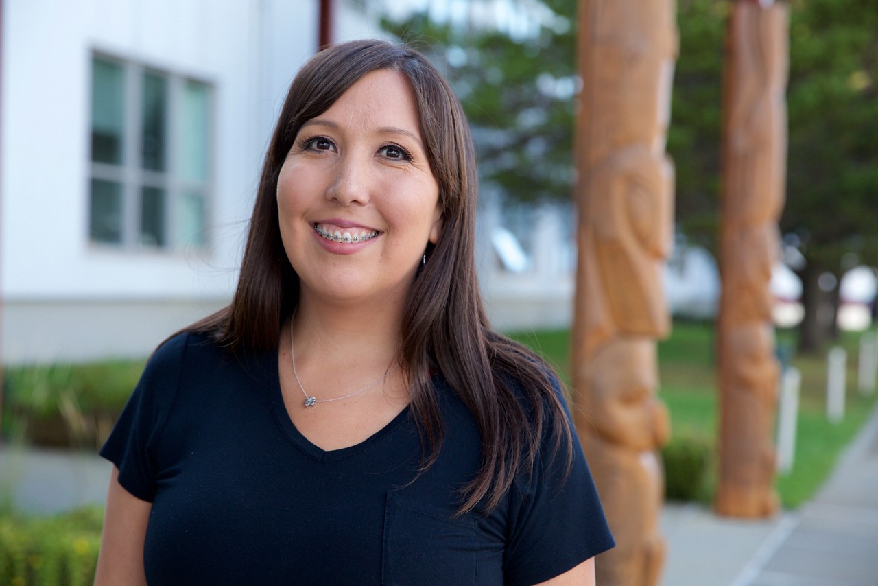 Crystal Duncan at the University of Alaska Southeast’s Sitka Campus.