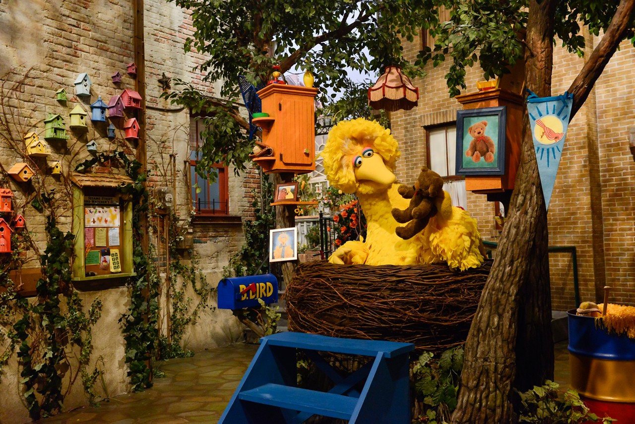 Sesame Street, Big Bird in a nest.