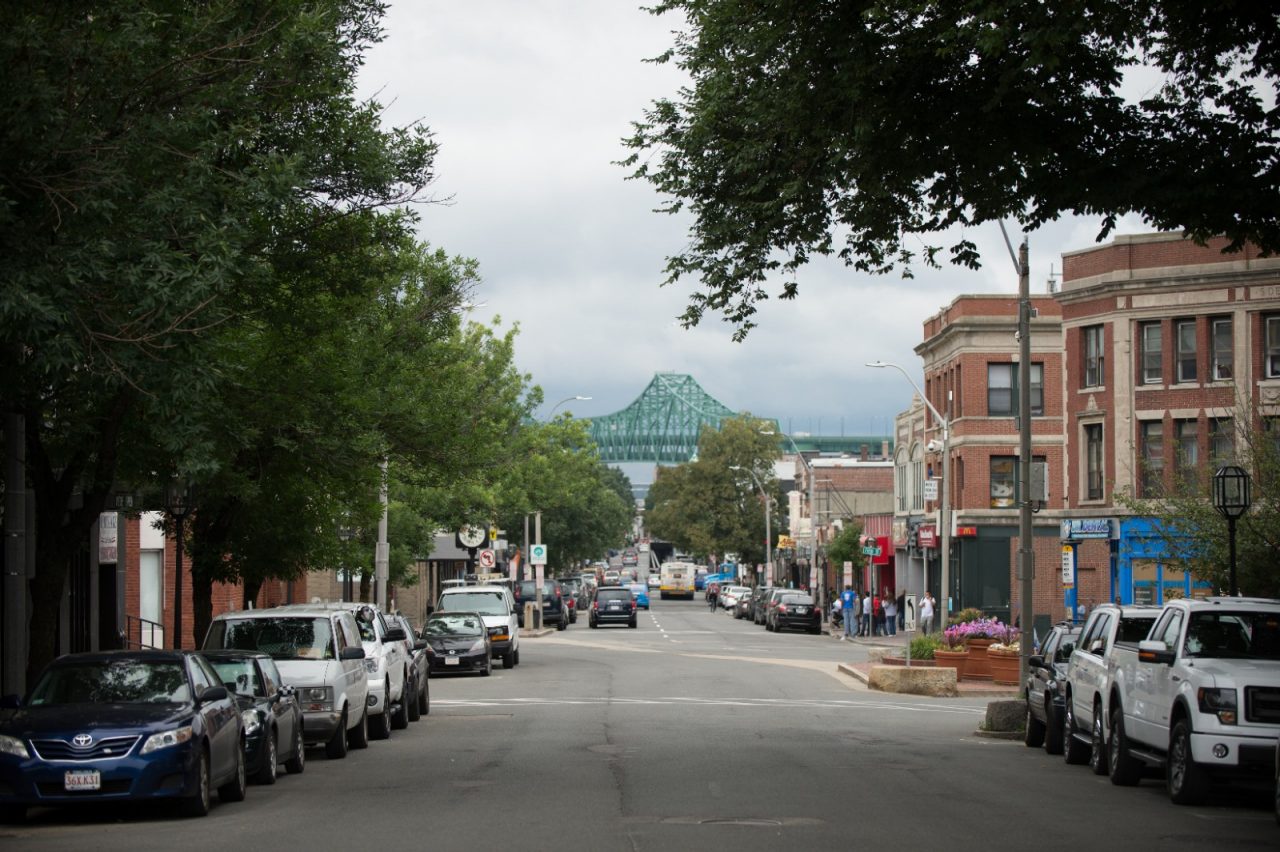 A view of Broadway, the main artery through downtown Chelsea.  (AEM Chelsea, MA story image)