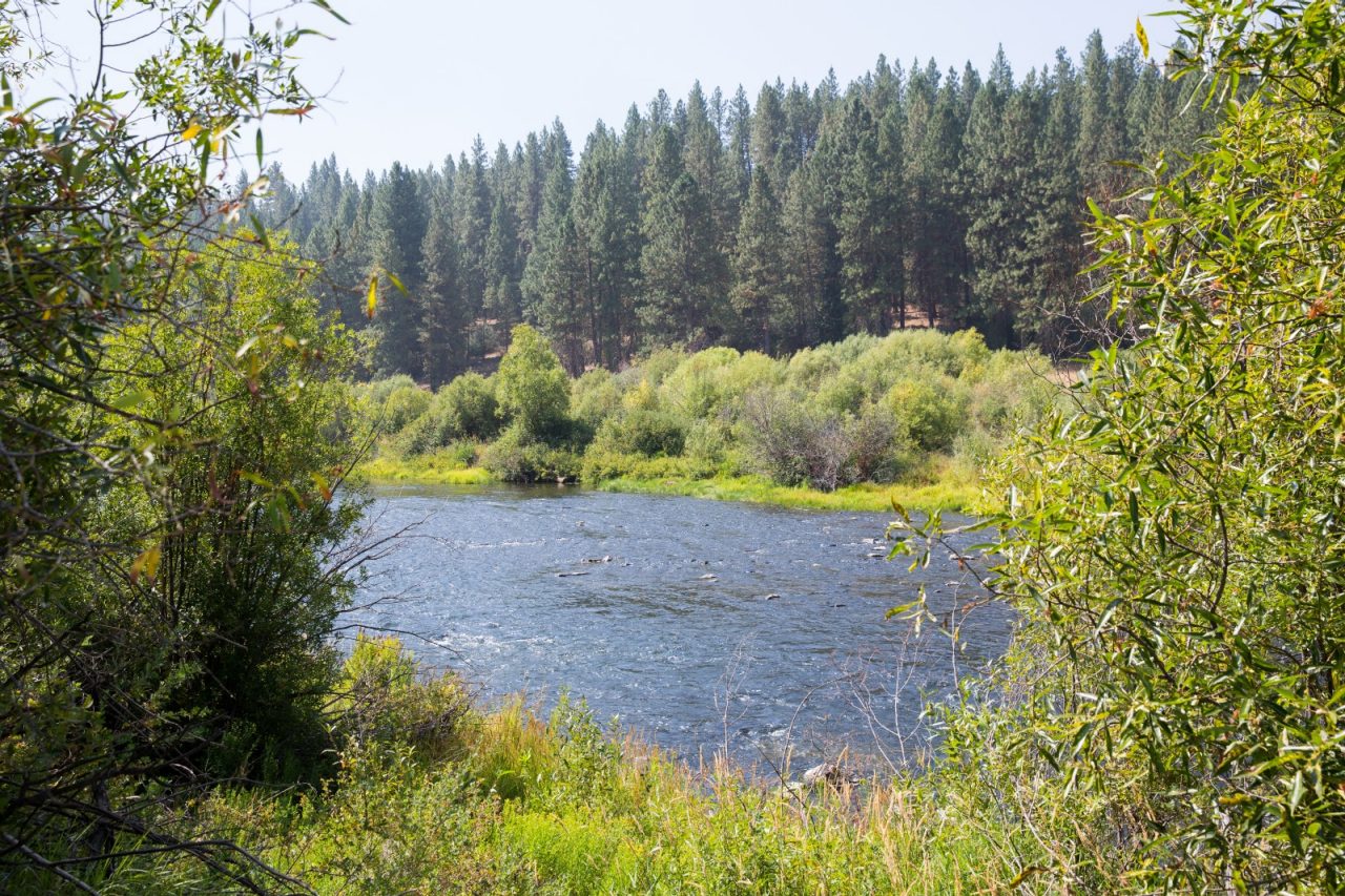 Sprague River in Chiloquin, Oregon which has a large population of Native Americans from the Klamath Tribe.