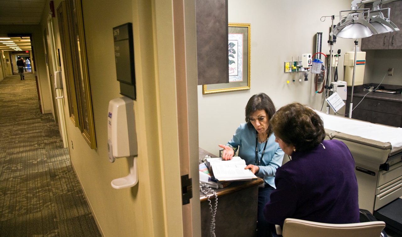 A patient gets educated on better eating habits by a dietician in a doctor's office. All images taken at the Hackensack University Medical Center in Hackensack NJ.


***THESE IMAGES ARE NOT FOR RESALE WITHOUT PERMISSION FROM THE ROBERT WOOD JOHNSON FOUNDATION AND CANNOT BE PUT INTO GENERAL CIRCULATION OR SENT TO AGENTS.***