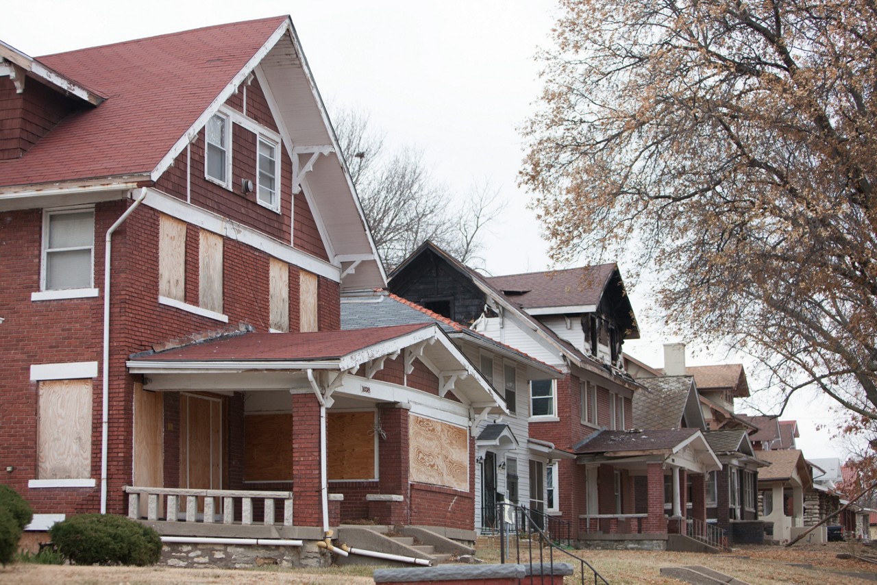 A boarded up home an urban neighborhood. Head Start- Trauma Smart
Kansas City,Head Start- Trauma Smart
Kansas City