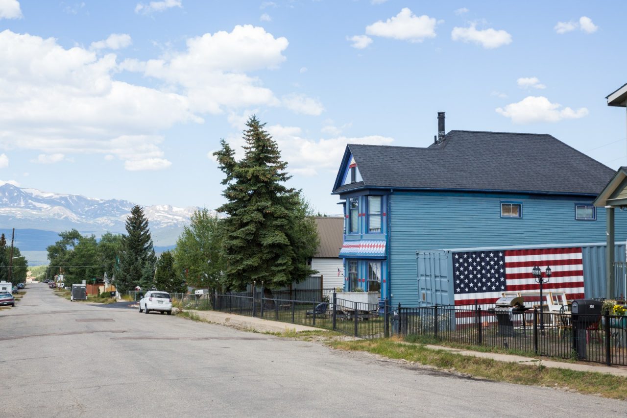 House in downtown Leadville, Colorado.
