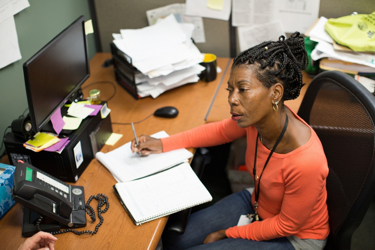 Santa Monica 2016 Culture of Health. Toya is an intake worker who interviews homeless individuals to offer soltions and insight.